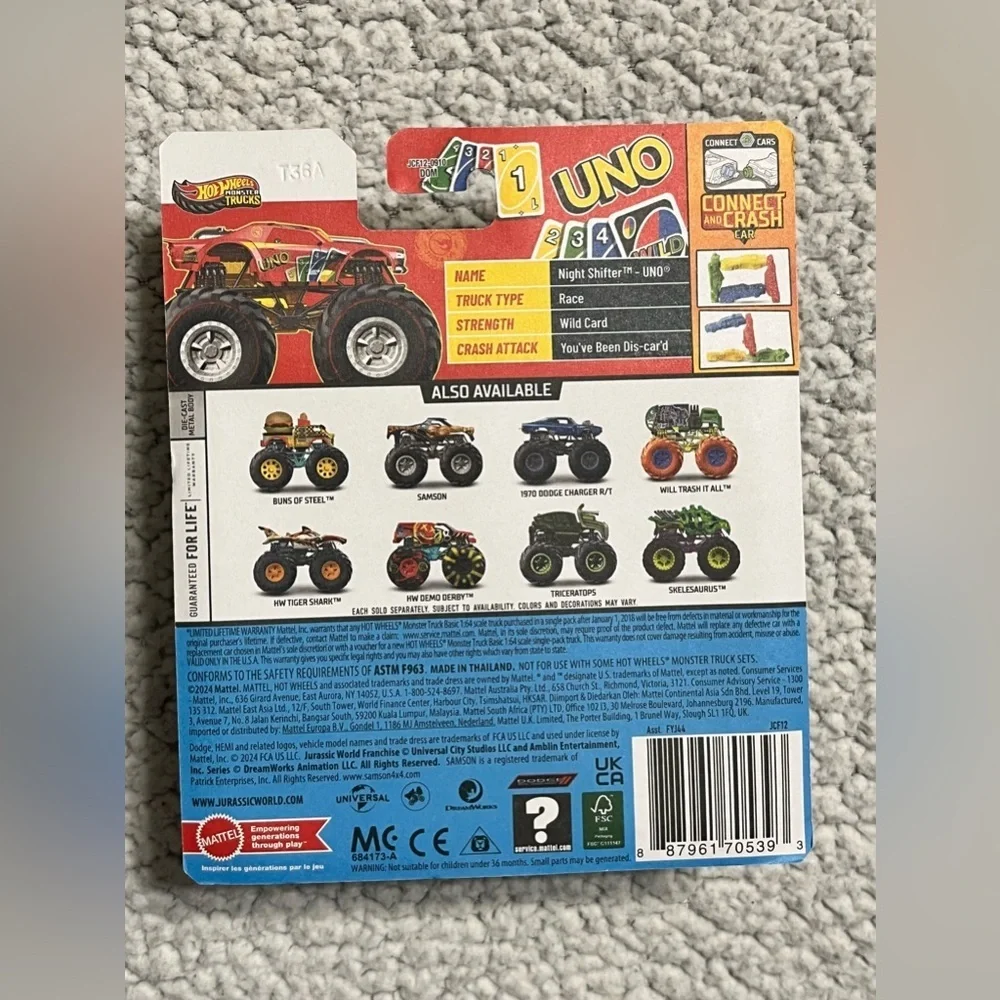 Hot Wheels Monster Trucks Night Shifter - Uno Treasure Hunt die-cast vehicle